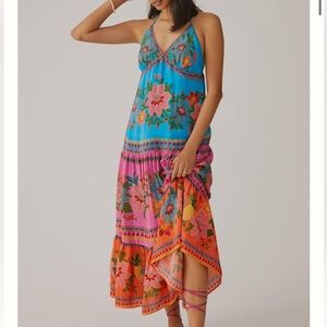 Farm x Anthropologie Floral Midi Dress